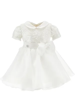 MONNALISA Organza and sequin dress