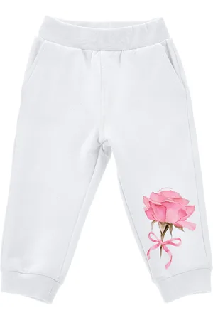 MONNALISA Jogger sweatshirt with maxi roses