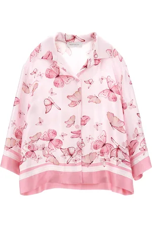 MONNALISA Butterfly satin shirt