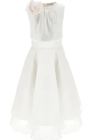 MONNALISA Two-piece dress top and organza skirt