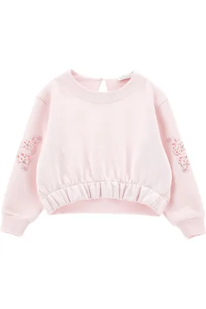 MONNALISA Chic embroidered sweatshirt