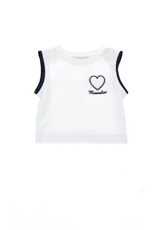 MONNALISA Piquet tennis style tank top