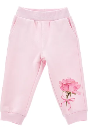 MONNALISA Jogger sweatshirt with maxi roses