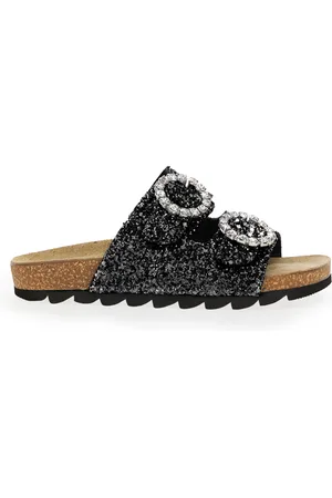 MONNALISA Slippers with jewel buckle