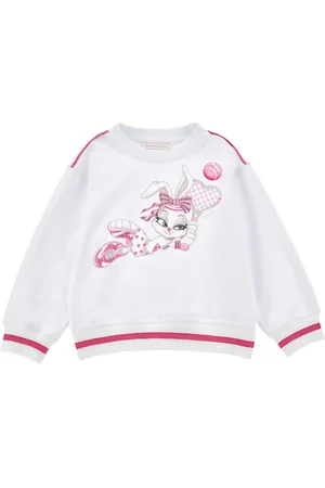 MONNALISA Closed sweatshirt with bunny print