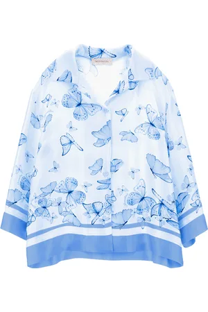 MONNALISA Butterfly satin shirt