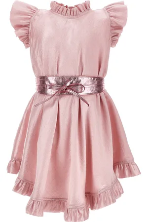 MONNALISA Viscose dress with coated belt
