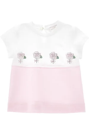 MONNALISA Two-tone jersey T-shirt