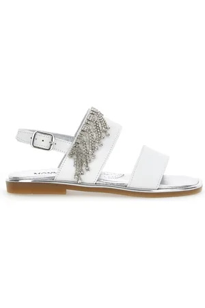 MONNALISA Rhinestone chain sandals