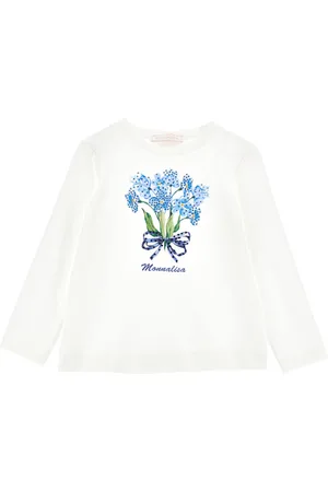 MONNALISA Bouquet print jersey T-shirt