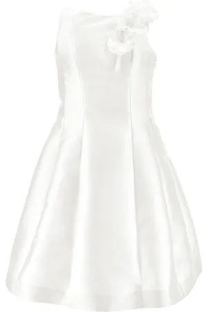 MONNALISA Mikado dress with flower vine
