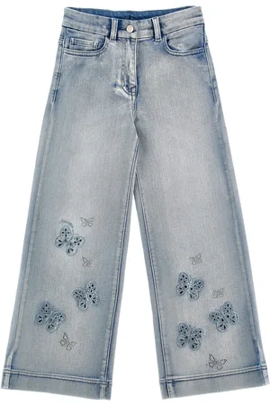 MONNALISA Chic embroidered jeans trousers
