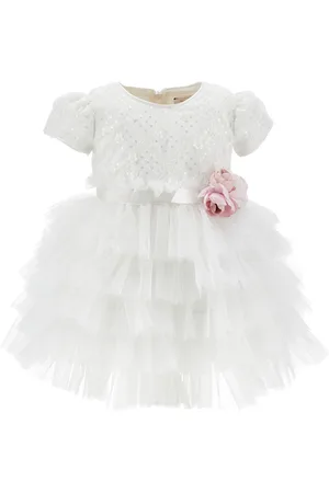 MONNALISA Degrad?? tulle and sequin dress