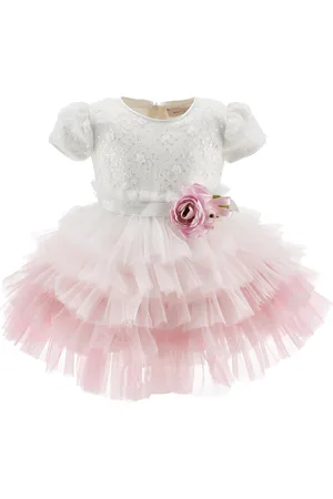 MONNALISA Degrad?? tulle and sequin dress