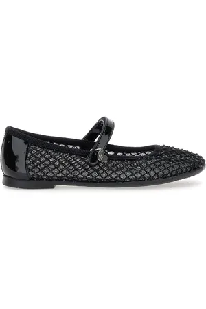 MONNALISA Rhinestone mesh ballerinas
