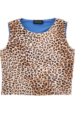 MONNALISA Tank top with animalier cut out