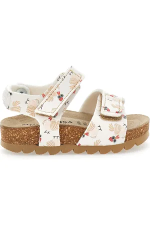 MONNALISA Rooster Print Sandals