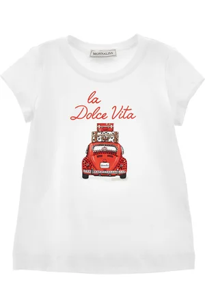 MONNALISA La Dolce Vita Cotton T-shirt