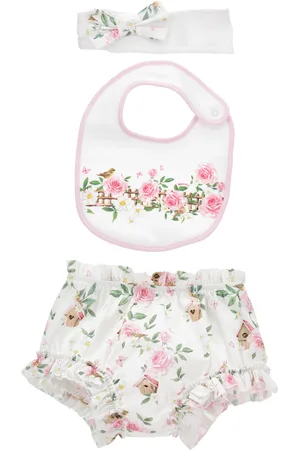 MONNALISA Culottes headband and bib set