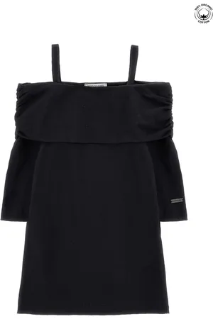 MONNALISA Organic cotton dress with shoulder straps