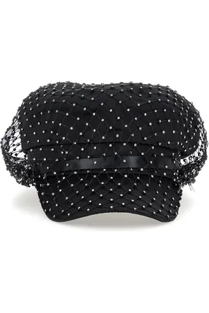 MONNALISA Satin hat with rhinestones
