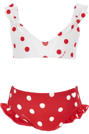 MONNALISA Two-piece polka dot swimsuit