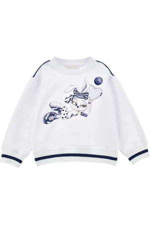 MONNALISA Closed sweatshirt with bunny print