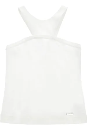 MONNALISA Organic cotton tank top with cut out