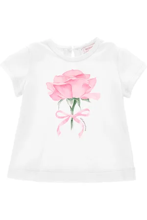 MONNALISA Pink Print Jersey T-Shirt
