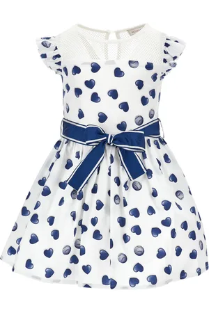 MONNALISA Polka dot and heart cotton dress