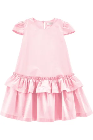 MONNALISA Poplin dress with ruffles