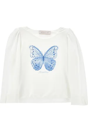 MONNALISA Butterfly Print T-Shirt