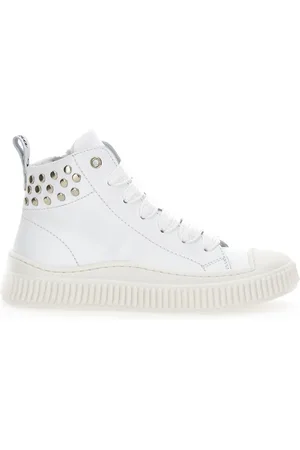 MONNALISA High leather sneakers
