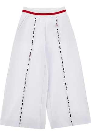 MONNALISA Palazzo trousers two-tone sweatshirt
