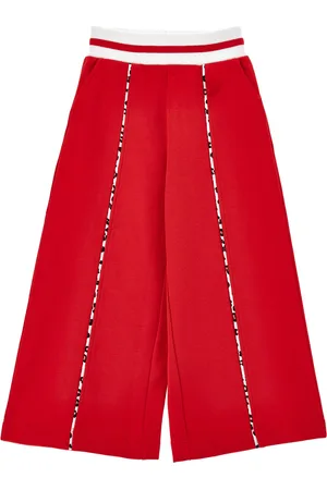 MONNALISA Palazzo trousers two-tone sweatshirt
