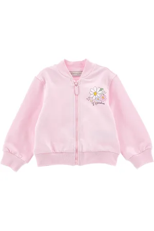 MONNALISA Cotton sweatshirt with zip