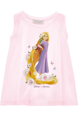 MONNALISA Rapunzel sleeveless maxi T-shirt
