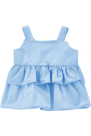 MONNALISA Double gala poplin top