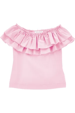 MONNALISA Jersey T-shirt with maxi trim