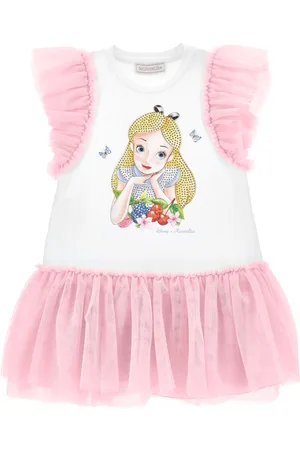 MONNALISA Two-tone Alice print dress