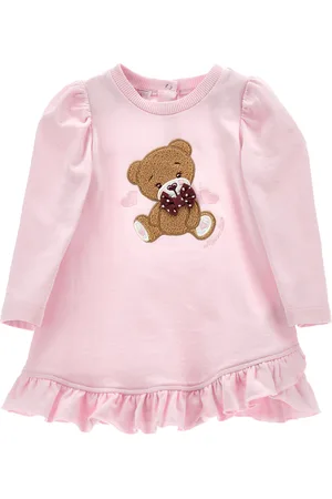 MONNALISA Sweatshirt dress with teddy bear