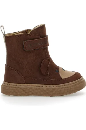 MONNALISA Nubuck boots with sheepskin inner