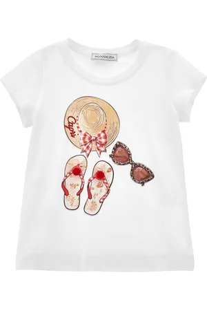 MONNALISA Beach time jersey t-shirt
