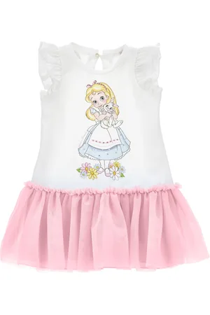 MONNALISA Two-tone Alice print dress