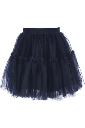 MONNALISA Silk hand tulle skirt