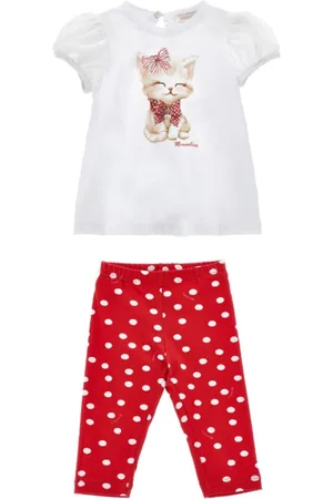 MONNALISA T-shirt with leggings set