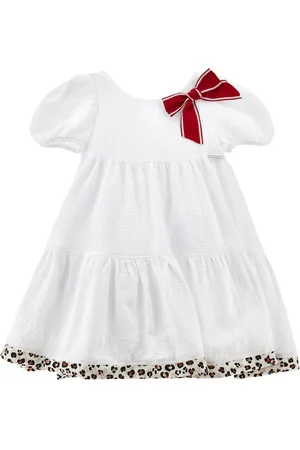 MONNALISA Seersucker A-Line Dress