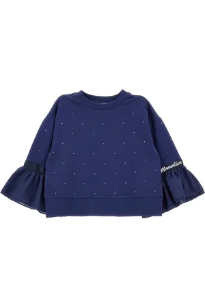 MONNALISA Closed sweatshirt with ruffles