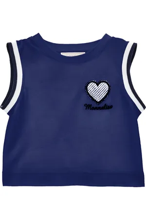 MONNALISA Piquet tennis style tank top