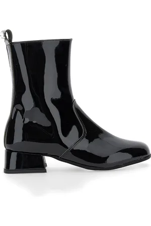 MONNALISA Patent leather ankle boots with heel